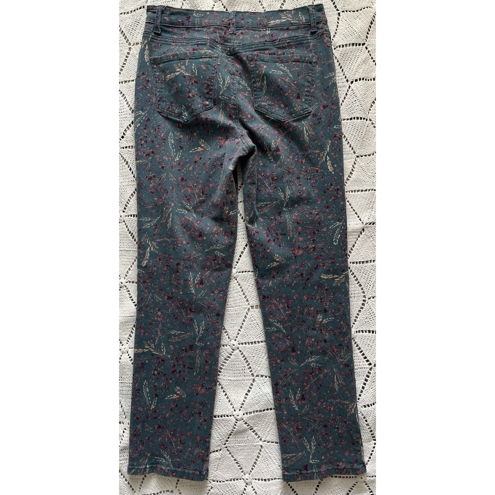 Women's‎ Cottagecore Woodland Floral Jeans Size 8 Amanda Vintage Vibe Nature - Picture 2 of 8